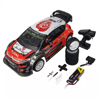 Amewi RC Rallye Citroen CR3 WRC HyperGo 4WD 1:7 RTR juoda/raudona (21126)