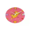 NeXtime klok 8810 Tickle My Tummy, Ø30 cm, sieninis, rožinė / daugiaspalvė
