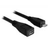 USB laidas DeLOCK 83248 USB 2.0 1m Micro-USB B juodas