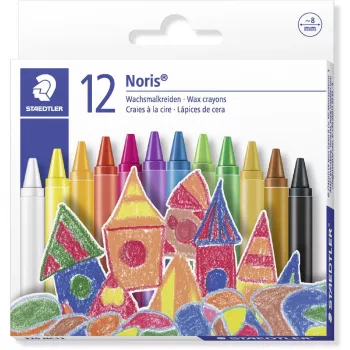 Vaškinis pieštukas Staedtler 220 08 C12 Įvairių spalvų 12 vnt.