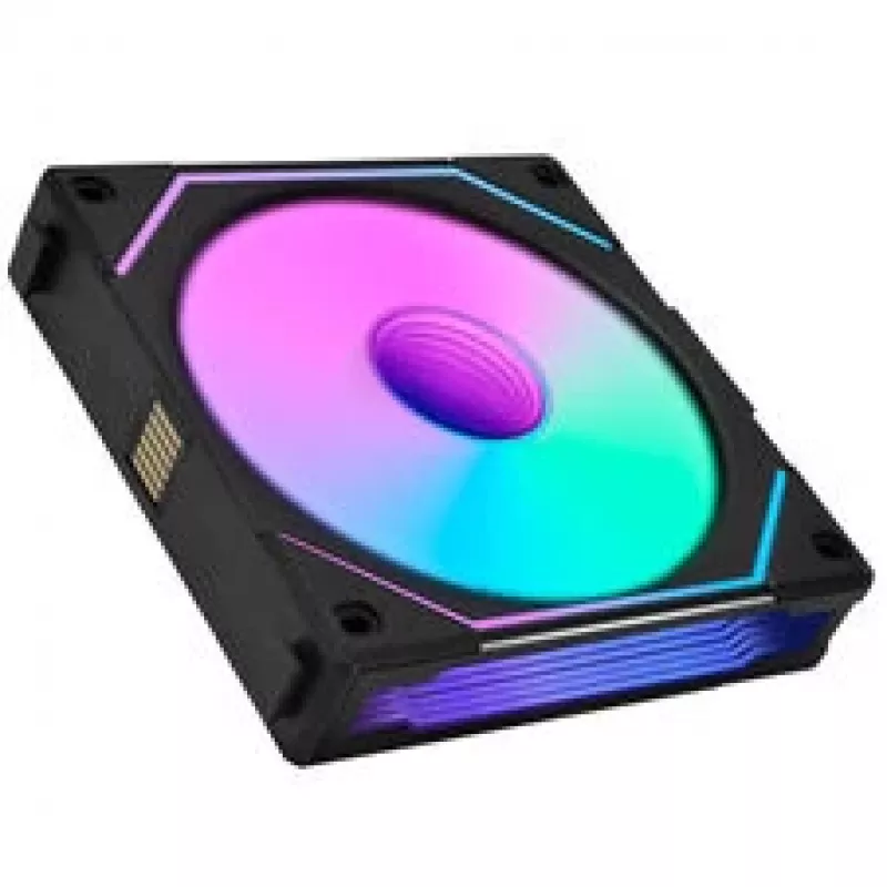 LIAN LI UNI FAN SL-INF 120 ARGB Reverse Blade PWM 6 rinkinys Juoda