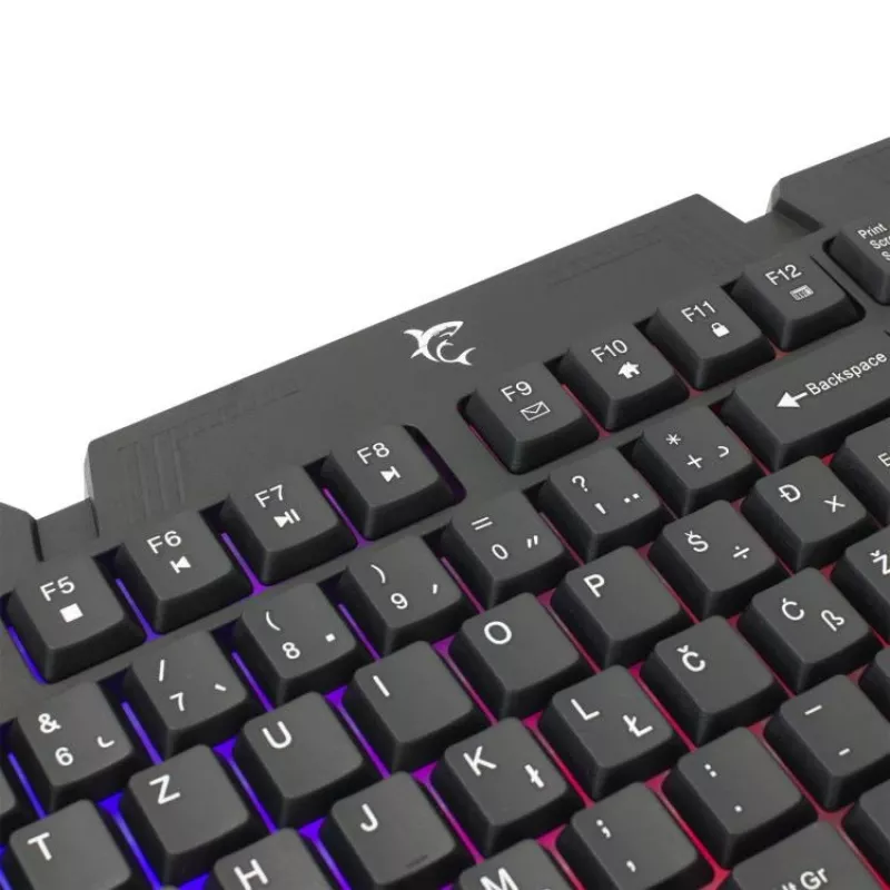 White Shark GK-2105 Dakota US – membraninė klaviatūra su vaivorykštiniu foniniu apšvietimu