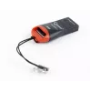 Card Reader Gembird FD2-MSD-3 USB 2.0 juoda raudona