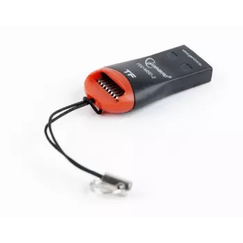 Card Reader Gembird FD2-MSD-3 USB 2.0 juoda raudona