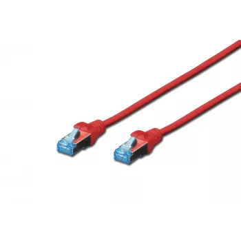 Tinklo kabelis Digitus CAT 5e SF/UTP RJ-45 2m raudonas