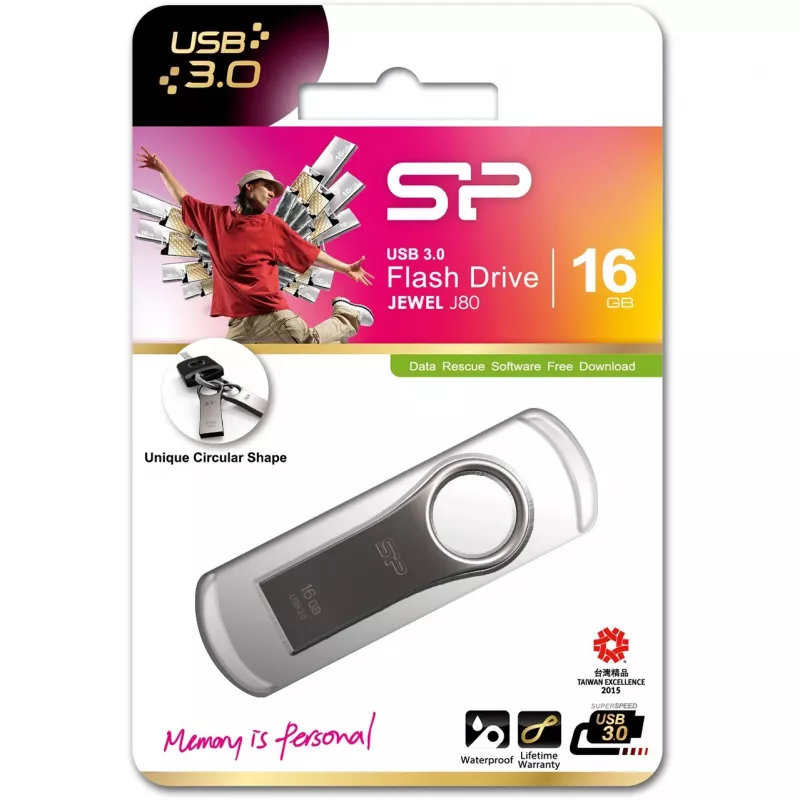USB atmintukas Silicon Power 16 GB USB Type-A 3.2 Gen 1 Jewel J80