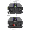QOLTEC Monolith 3000 MS Wave keitiklis, 12V→230V, 1500/3000W, su USB