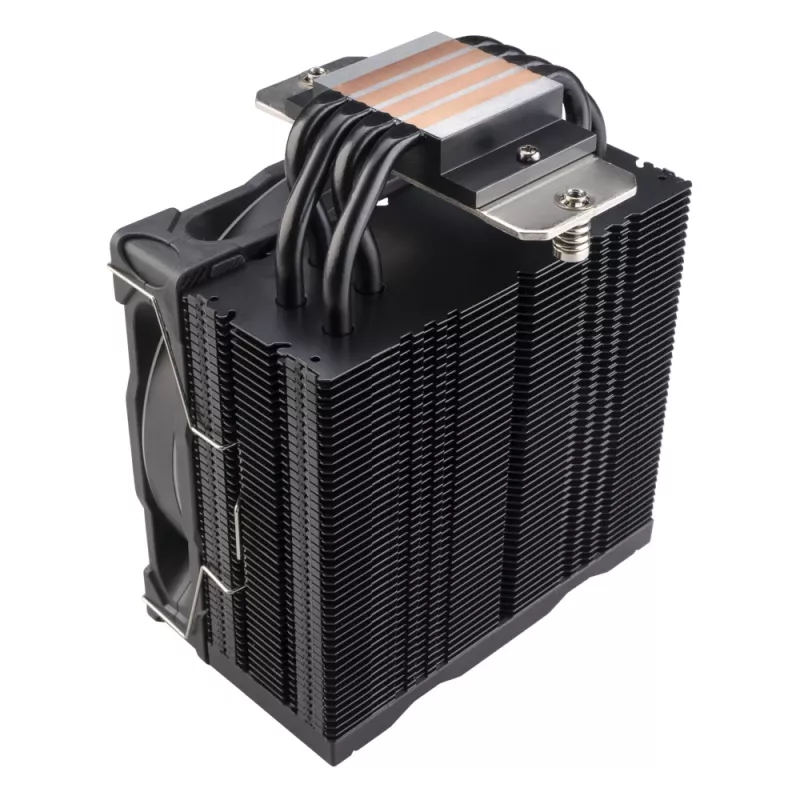 Oro aušintuvas Akasa Soho H4 Plus 12 cm Juodas hidrodinaminis guolis