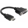 HDMI-DVI kabelis M/F DeLOCK 0,2m