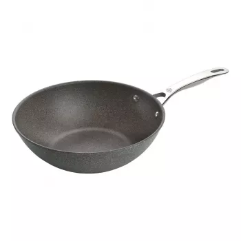 Wok keptuvė Ballarini 75002-815-0 Antracitinė 30 cm, aliuminis, 6 sluoksnių granito/titano nelipni danga