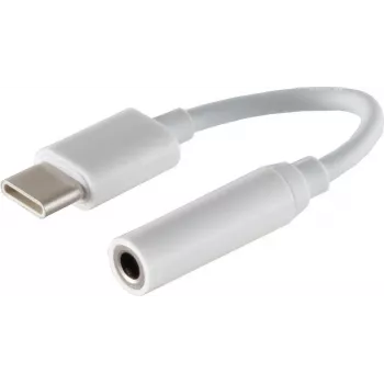 Garso adapterio laidas ShiverPeaks S/CONN 14-05020 0.1m 3.5mm USB Type-C baltas