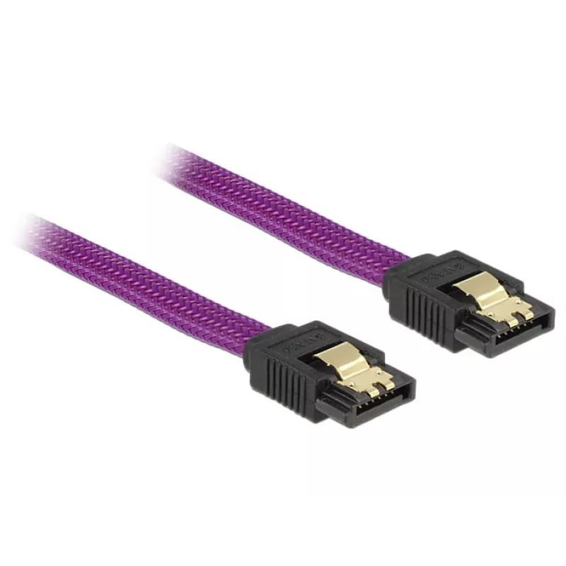 SATA kabelis DeLOCK 83691 0,5 m SATA 7-pin Violetinis