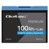 LiFePO4 baterija QOLTEC 12,8V 100Ah su Bluetooth