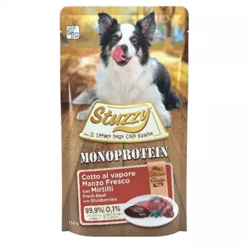 STUZZY Monoprotein Jautiena su mėlynėmis - šlapias šunų ėdalas - 150 g