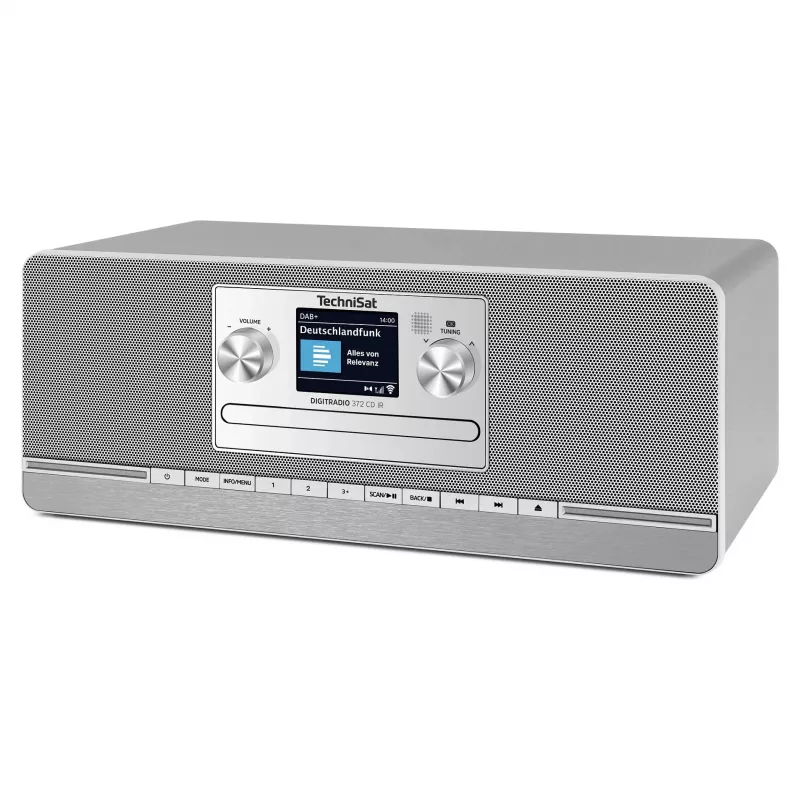 TechniSat DIGITRADIO 372 CD IR Internetinis radijas su DAB+ ir FM imtuvu, antracito ir sidabro spalvos