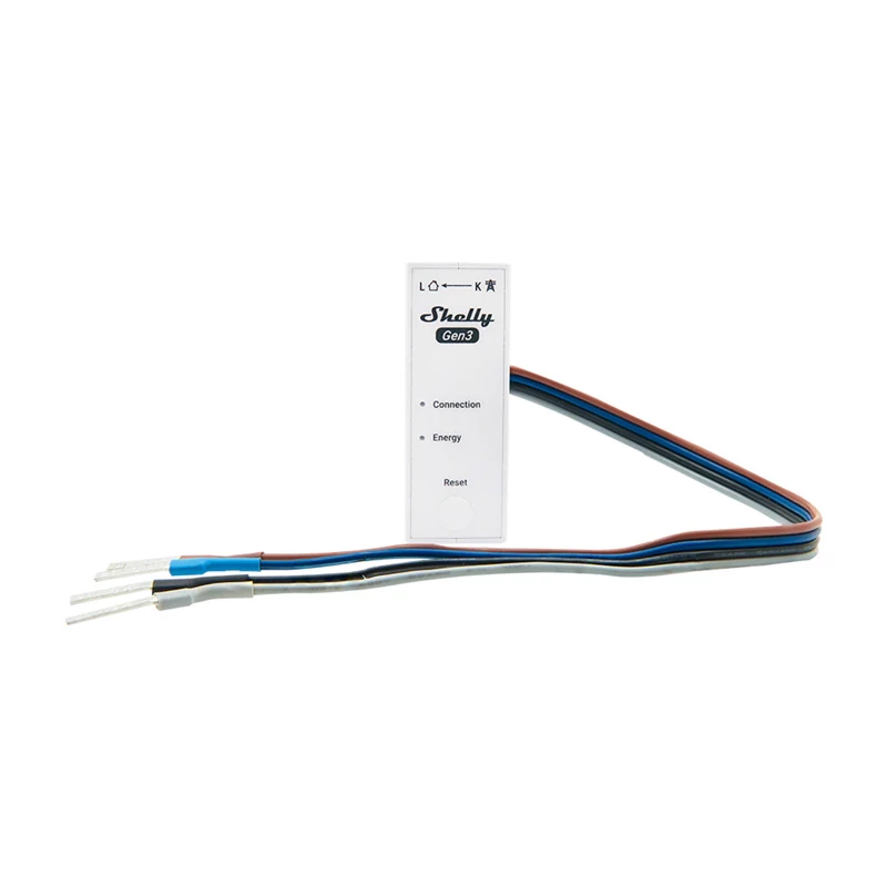 WiFi energijos matuoklis Shelly 3EM-63W Gen3 — 3 kanalų laidinis galios matuoklis
