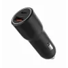 Automobilinis įkroviklis Gembird TA-UC-AC2PDQC38-CAR-01, USB-C, 38 W, 12–24 V, juodas