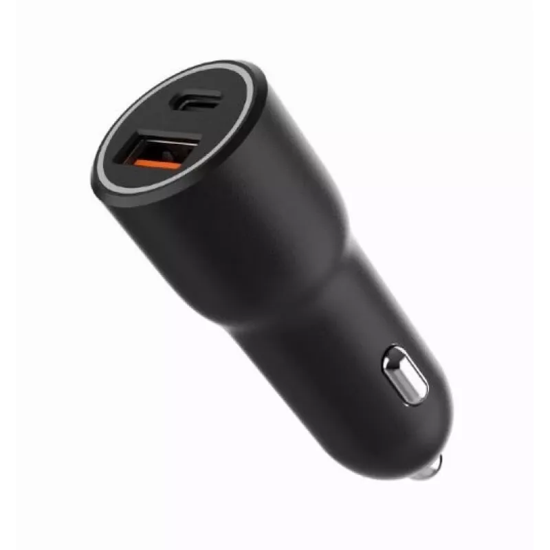 Automobilinis įkroviklis Gembird TA-UC-AC2PDQC38-CAR-01, USB-C, 38 W, 12–24 V, juodas