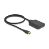 DeLOCK HDMI jungiklis 2 x HDMI įėjimas į 1 x HDMI išėjimas 8K 60 Hz integruotas kabelis 50 cm