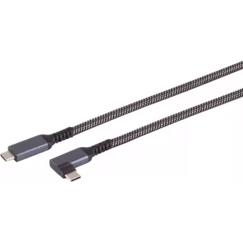 USB-C į USB-C laidas ShiverPeaks 14-75017 — USB 3.2 Gen 2 (10 Gbit/s), 1 m, juodas/baltas