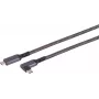 USB-C į USB-C laidas ShiverPeaks 14-75017 — USB 3.2 Gen 2 (10 Gbit/s), 1 m, juodas/baltas