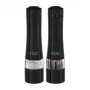 Russell Hobbs 28010-56 elektrinis druskos malūnėlių rinkinys (automatinis, reguliuojamas malimas, apšvietimas ant pagrindo, juodas metalinis dizainas) pipirų malūnėlis