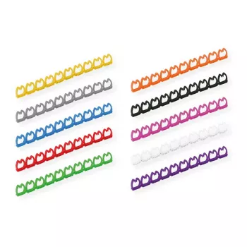 VALUE Kabelmarkierungsset Patch kabeliams, 5–6,5 mm, 10 x 10 vnt., įvairiaspalvis