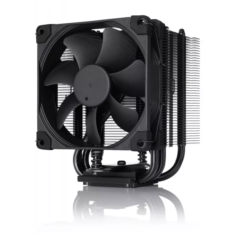 Oro aušintuvas CPU Noctua NH-U9S chromax.black — 92 mm ventiliatorius, 5 šilumos vamzdelių, 12 V, SSO guolis, LGA 2066 suderinamas