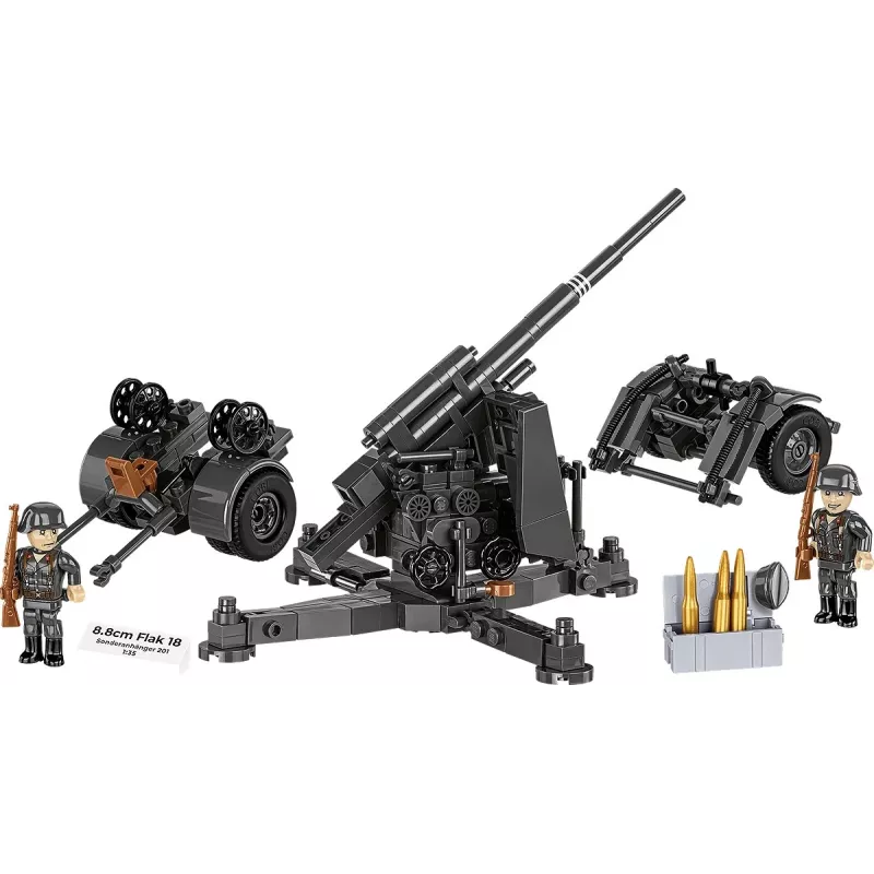 Konstruktorius Cobi 8,8 cm Flak su priekaba — 360 detalių