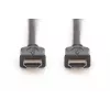 Assmann HDMI High Speed laidas su Ethernet, 10.0 m, A tipo M/M, juodas, auksuoti kontaktai (AK-330107-100-S)