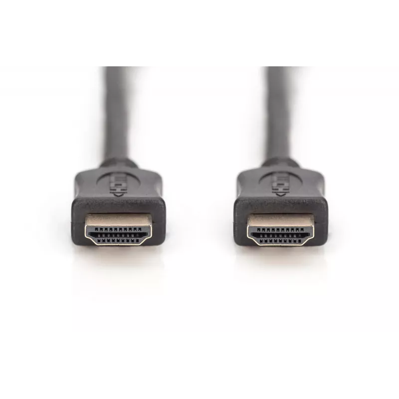 Assmann HDMI High Speed laidas su Ethernet, 10.0 m, A tipo M/M, juodas, auksuoti kontaktai (AK-330107-100-S)