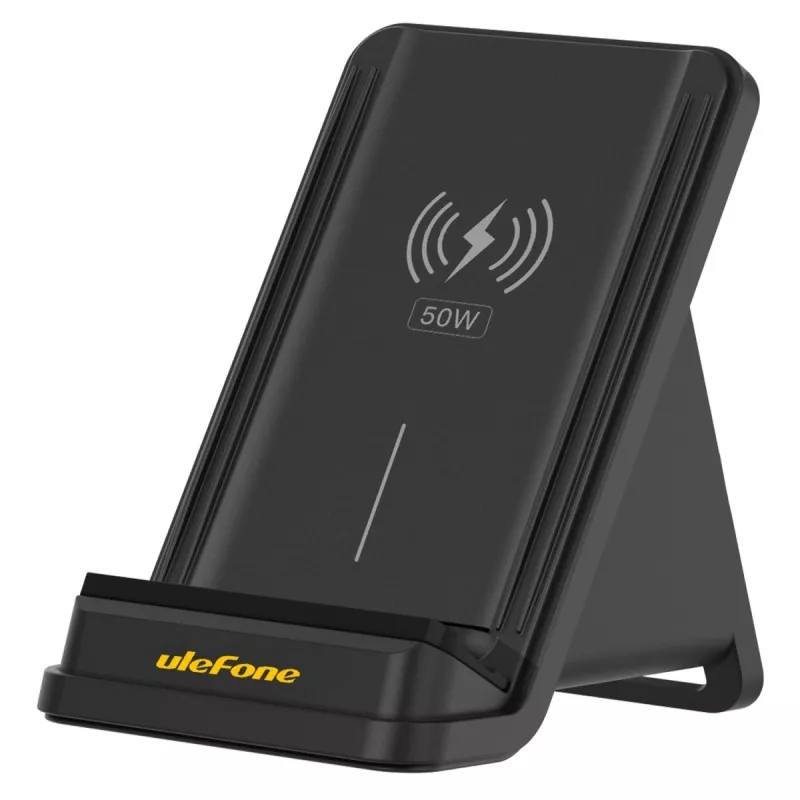 UleFone WCS01 belaidis greitasis įkroviklis — 50 W USB Type-C, belaidis greitasis įkrovimas, juodas
