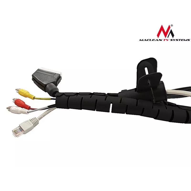 Kabelių organizavimo mova MACLEAN 2 m × 25 mm, elastingas polipropilenas, laidų apsauga