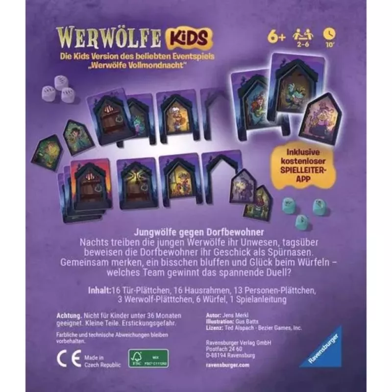 Ravensburger Werewolves - Night of the Young Wolves Kortų Žaidimas