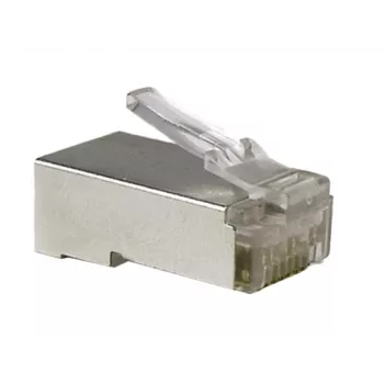 RJ45 laidas jungtis A-LAN WT003, aliuminio spalva, 2 g, tinklo kabelio gnybtams