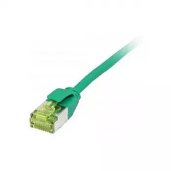 Patch Laidas RJ45, CAT6A 500MHz, 0,15 m, Žalias, U/FTP, plonas apvalus d=3,8 mm, TPE/LSZH (Superflex), AWG32, su Cat.7 žaliava, Synergy 21 (S217350V3)