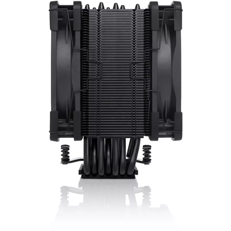 Oro aušintuvas Noctua NH-U12A CHROMAX.BLACK – 120 mm dvigubas ventiliatorius, 158 mm aukštis, suderinamas su LGA 1200, 2000 RPM maks.