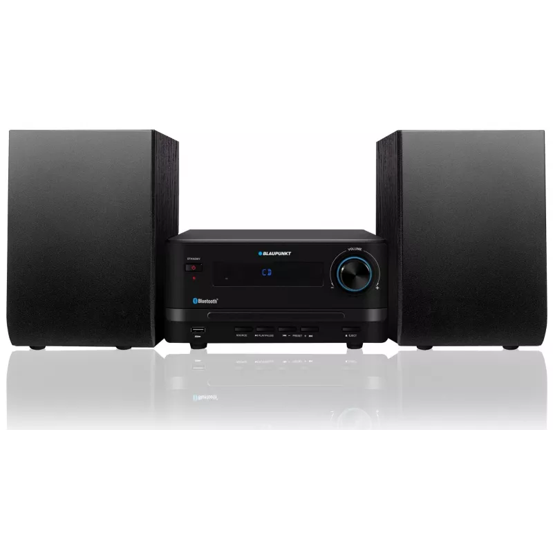 Mikro garso sistema BLAUPUNKT MS14BT – CD/MP3 grotuvas, Bluetooth, USB, FM RDS, 15W RMS, juoda