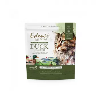 EDEN Duck & Sardine - sausas ėdalas katėms - 1,5 kg