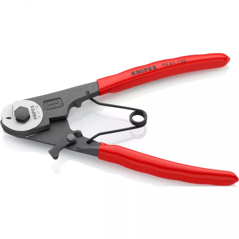 Knipex 95 61 150 kabelių presavimo replės, juoda, raudona, sidabrinė