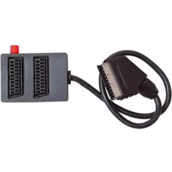 SCART 2 krypčių skirstytuvas adapteris ShiverPeaks 94055 — pasyvus garso/vaizdo signalo dubliavimas