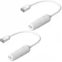 Tinklo ilginimo kabelis Ubiquiti UACC-Cable-Extender-C6A RJ-45 Cat6a 0,185 m Baltas