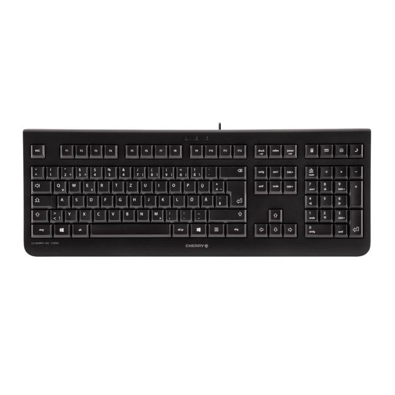 Klaviatūra CHERRY KC 1000 Universal USB Čekiška juoda