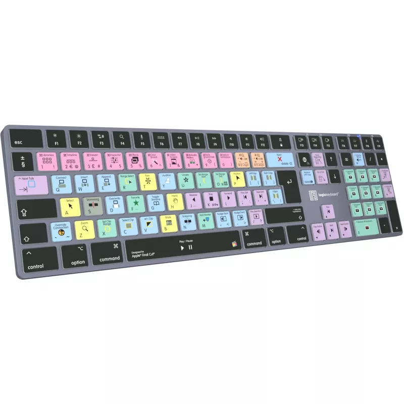 LogicKeyboard Apple Final Cut Pro X Titan UK (Mac) (LKB-FCPX10-TM-UK) – klaviatūra, skirta profesionaliam montažui