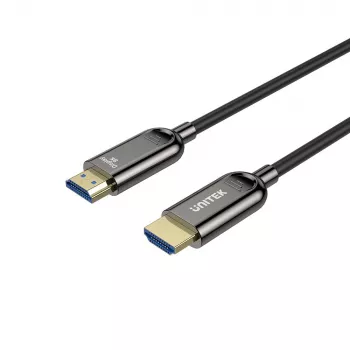 HDMI kabelis Unitek C11085GY01-15M, HDMI A–A, 30 m, HDMI 2.1, 8K@60Hz, 4K@144Hz, auksuoti kontaktai, juoda