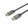 HDMI kabelis Unitek C11085GY01-15M, HDMI A–A, 30 m, HDMI 2.1, 8K@60Hz, 4K@144Hz, auksuoti kontaktai, juoda