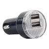 Automobilinis kroviklis Gembird EG-U2C2A-CAR-02, 12–24V įėjimas, 5V/2.1A išėjimas, 2× USB 2.0, juodas