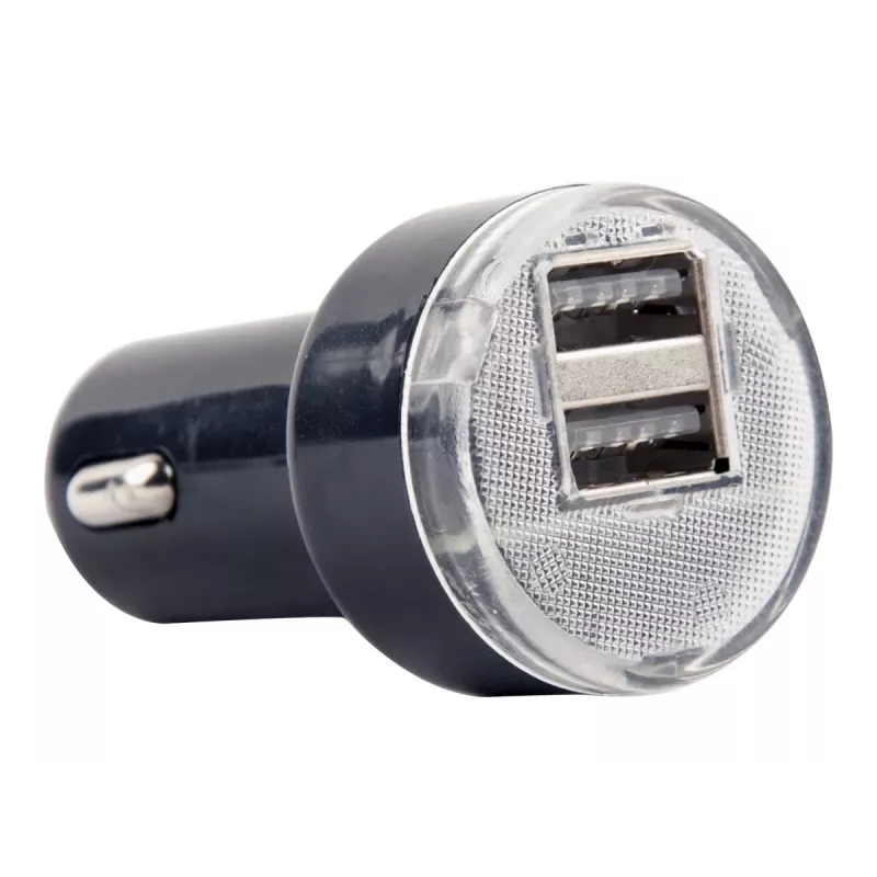 Automobilinis kroviklis Gembird EG-U2C2A-CAR-02, 12–24V įėjimas, 5V/2.1A išėjimas, 2× USB 2.0, juodas