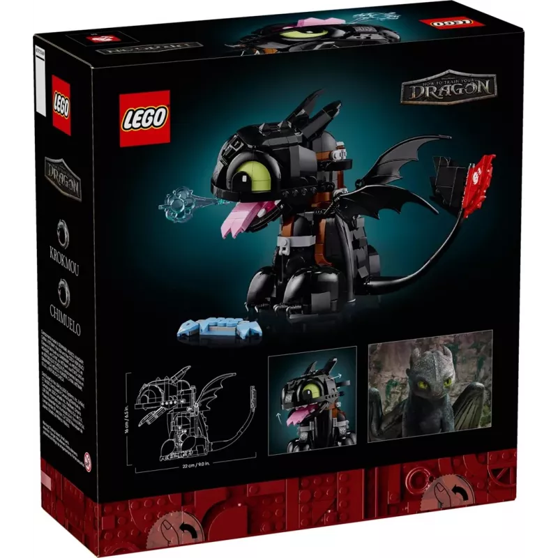 LEGO ICONS 10375 Kaip prisijaukinti slibiną: Bezdantis