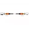 DeLOCK HDMI laidas, HDMI (M) į HDMI (M), 50 cm, triguba izoliacija, juodas, auksinis, 8K palaikymas